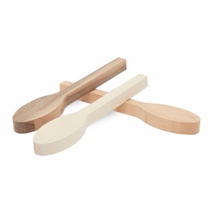Bright Creations 3 Pieces Blank Wood Carving Spoons for Whittling, Basswood, Cherry Wood, Walnut Wood, 10.3 Inches - 1 of 4