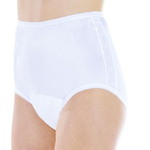 Wearever Women's Nylon and Lace Regular Absorbency Bladder Control Incontinence Panties- Reusable & Washable Leak Proof Underwear - 1 of 3