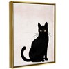 Stupell Industries Halloween Black Cat SilhouetteFloater Canvas Wall Art - 3 of 4