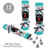 Big Dot of Happiness 50's Sock Hop - No Snap 1950s Rock N Roll Party Table Favors - DIY Cracker Boxes - Set of 12 - 3 of 4