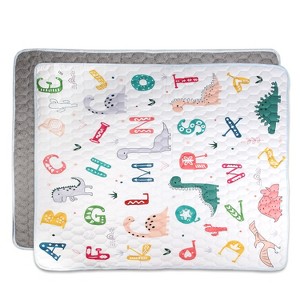 Babyluv"50x50in Non-Slip Foldable Baby Play Mat, Machine Washable Crawling Mat for Infants & Toddlers"MultiColor - 1 of 4