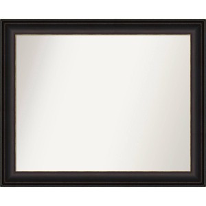33" x 27" Non-Beveled Trio Oil Rubbed Bronze Bathroom Wall Mirror - Amanti Art: Includes Mounting Hardware, Rectangle Shape - 1 of 4