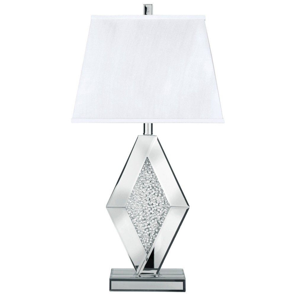 Photos - Floodlight / Street Light Prunella Mirror Table Lamp Silver - Signature Design by Ashley