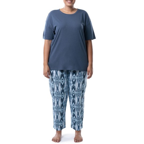 Adr Women's Ribbed Knit Cardigan Thermal Sleepwear Set Hip Length