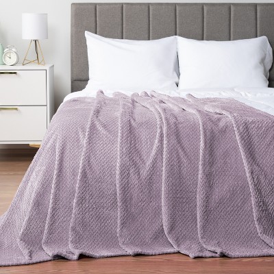 Lavender Flannel Fleece Throw Blanket for All Seasons