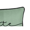 8"x16" 'Namaste' Velvet Lumbar Throw Pillow - Edie@Home - image 3 of 4