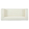 89" Corduroy 3-Seater Sofa with Squared Arms and No Assembly Required - 4 of 4