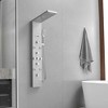 BWE 8-Shower Tower Shower Panel System with Rainfall Shower Head and Shower Wand - 2 of 4