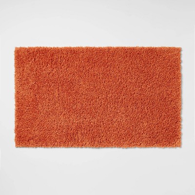 orange bathroom rugs