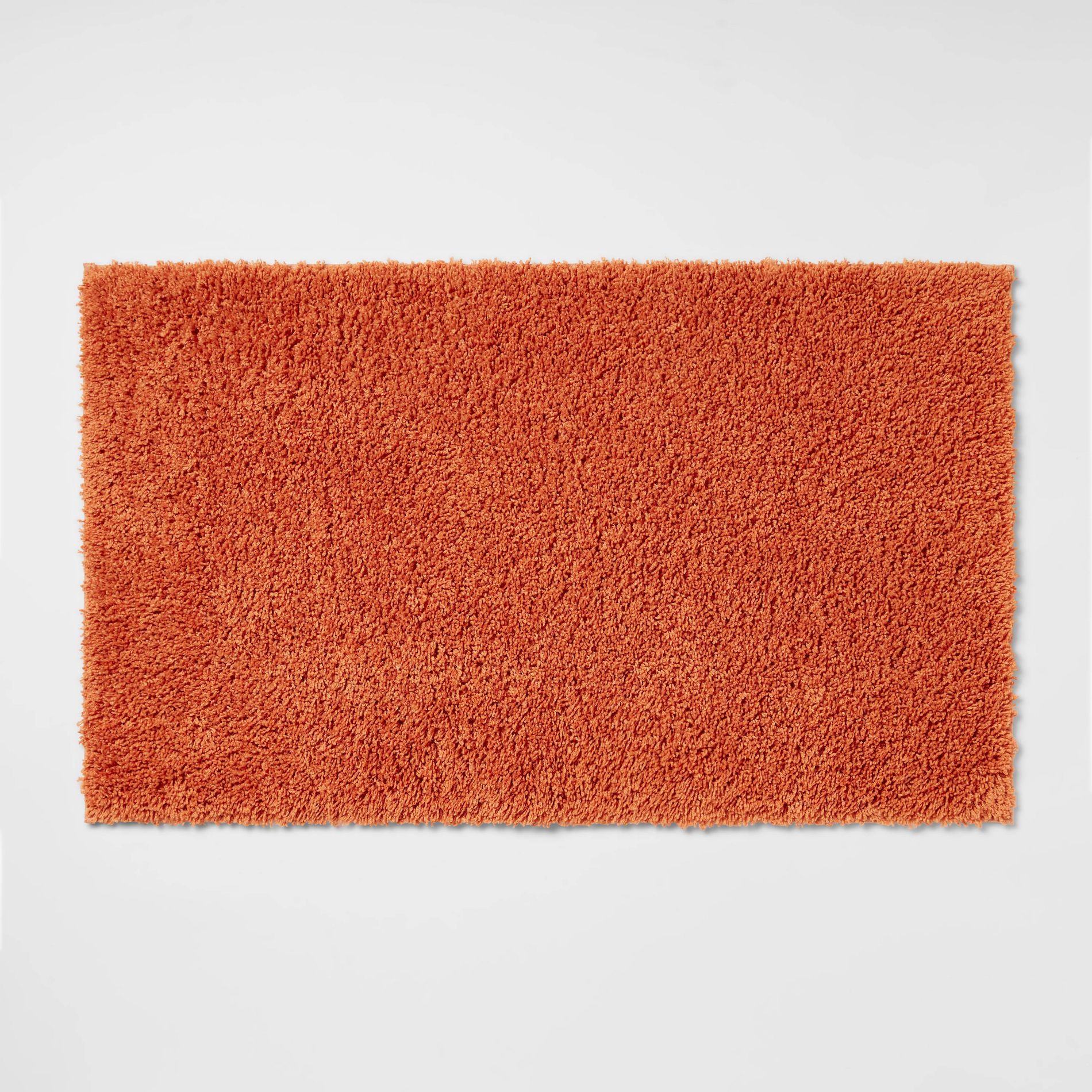 20"x34" Antimicrobial Bath Rug Orange - Threshold™: Machine Washable, Latex Backed, Tufted Polyester