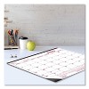 Monthly Desk Pad Calendar, 22 x 17, White/Burgundy Sheets, Black Binding, Black Corners, 12-Month (Jan to Dec): 2026 - 2 of 3