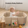 BabyBond Collapsible Baby Bathtub for Infants to Toddler, Portable Travel Baby Tub  with Non-Slip Base - 3 of 4