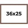 PosterPalooza | 36x25 Wide Barnwood Picture Frame, UV Acrylic, 6 Finishes - Grey, Brown, White, and Black - 2 of 4