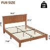 Nasitip Wooden Platform Bed Frame with Headboard, Mattress Foundation with Wooden Slat Support, No Box Spring Needed, Easy Assembly - 3 of 4