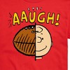 Men's - Peanuts - C Brown Half Football Head Short Sleeve Graphic T-Shirt - 2 of 4