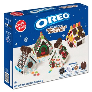 Oreo Holiday Medium Christmas Village Baked Good Kits - 22.6oz - 1 of 3