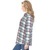 Woman Within Women's Plus Size Classic Flannel Shirt - image 4 of 4