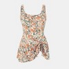 Women's Scoop Neck Tie Knot One Piece Swimsuit Swim Dress - Cupshe - 2 of 4