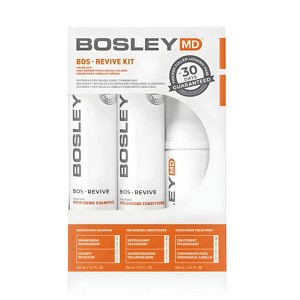 BosleyMD BOS-REVIVE Starter KIT for Visibly Thinning Color-Treated Hair - Color-Safe (Orange) Shampoo + Conditioner + Treatment | Bosley MD - 1 of 4