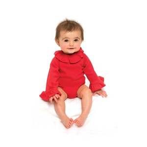 MONAG Infant Long Sleeve Ruffle Bodysuit - 1 of 4