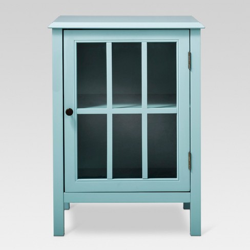 windham one-door storage cabinet pewter aqua - threshold™