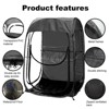 ORRD Portable Pop Up Sports Tent, All-Weather Shelter for Outdoor Events, Fishing & Camping, Black - 4 of 4