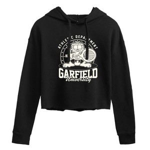Women's - Garfield - Tennis Cropped Graphic Hoodie - 1 of 3