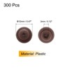 Unique Bargains Plastic Decoration Furniture White Screw Cap Covers - 2 of 3