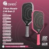 AIREO Titan Hawk Gen-3 L16 Silver Pickleball Paddle - Real Titanium + T700 Carbon Fiber, Ultra Spin Surface, USAPA Approved for Advanced & Pro Players - 4 of 4
