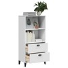 vidaXL Bookcase Storage Bookshelf Display Rack White Engineered Wood with Drawers and Compartments for Office/Living Room - 4 of 4