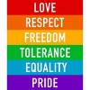 Adult Design By Humans Pride Rights Motto By PINHEAD66 T-Shirt - 2 of 2