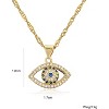 18K Gold Plated Evil Eye Necklace – Water Ripple Chain with CZ Pendant (Women’s Jewelry Gift) - 2 of 4