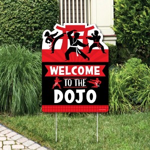 Big Dot of Happiness Karate Master - Party Decorations - Martial Arts Birthday Party Welcome Yard Sign - 1 of 4