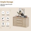 FUFU&GAGA Smart Hidden - Storage Sideboard with NFC Unlock - Modern Wooden Cabinet for Home Privacy & Organization - 3 of 4