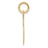 Black Bow Jewelry 14k Yellow Gold, Ella Collection, LG Fancy Script Initial Pendant A-W - 2 of 4