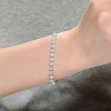 Guili Sterling Silver Cubic Zirconia Cluster Tennis Bracelet, Sparkling and Luxurious Design for a Dazzling Look that Elevates Any Outfit - 3 of 3