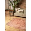 Luxe Gordon Faux Sheepskin Sexto Rug | 5'x6' - 3 of 4