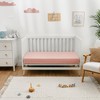Muslin Fitted Crib Sheet, Extra Soft 100% Muslin Cotton Crib Sheets for Standard Crib and Toddler Mattresses by Comfy Cubs - 2 of 4
