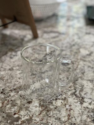 Double Wall Sweet Heart Shaped Glass Coffee Mug 8.5 Ounces, Set of 2 – Wine  And Tableware