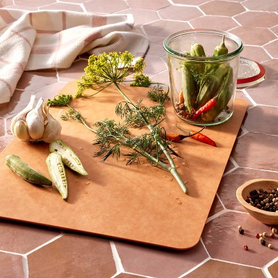 11&#34;x14&#34; Natural Fiber Cutting Board Natural - Figmint&#8482;