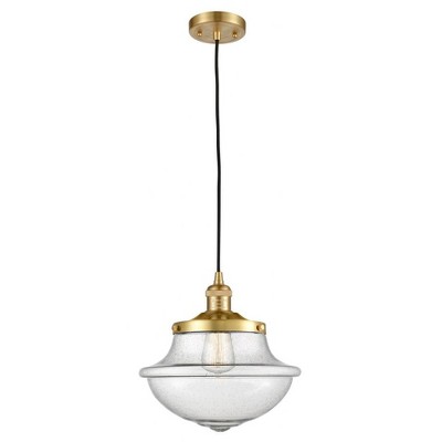 Oxford - 1 Light Cord Hung Mini Pendant In Traditional Style-11.5 Inches Tall and 11.75 Inches Wide