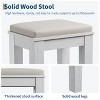 Makeup Vanity Desk with Mirror and Lights 3 Color Modes Available, Wooden Makeup Table with Chair - 3 of 4