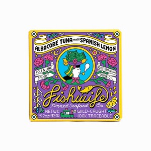 Fishwife Tinned Seafood Co Albacore Tuna with Spanish Lemon - 3.2oz - 1 of 3