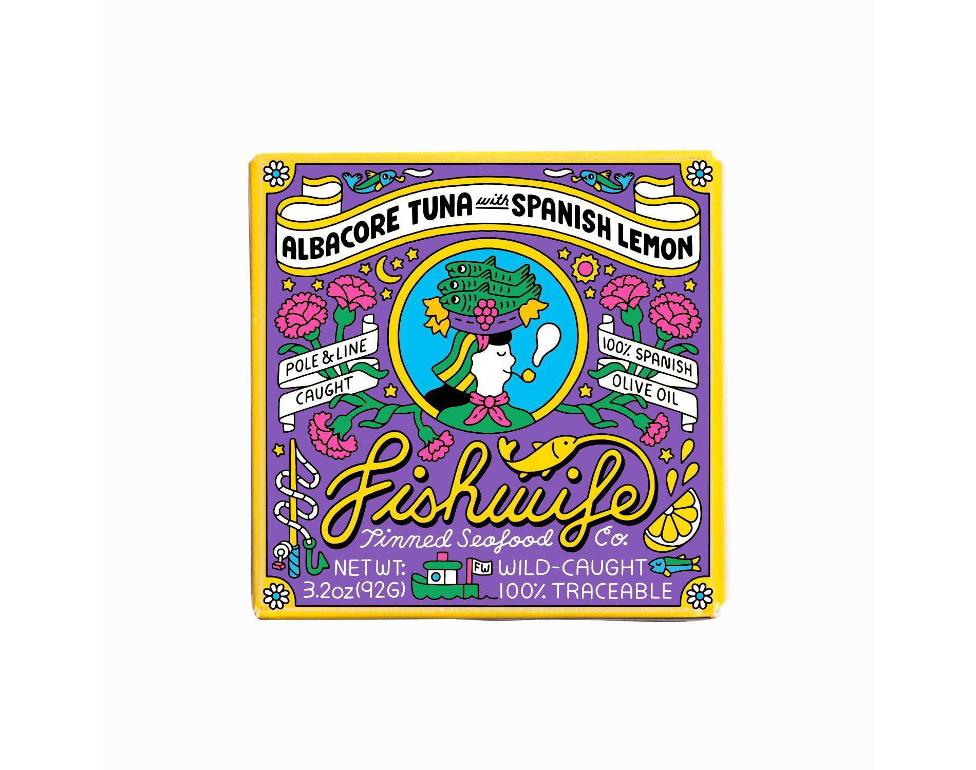 Fishwife Tinned Seafood Co Albacore Tuna with Spanish Lemon - 3.2oz