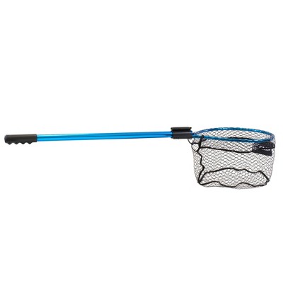 CLAM 14668 Fortis Panfish Fishing Angling Landing Net with 65.3 Inch Telescoping Handle, Conservation Focused Design, and Rubberized Coating