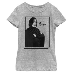 Girl's Harry Potter Snape Simple Framed Portrait T-Shirt - 1 of 4