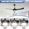 High CFM Ceiling Fans with Lights and Remote Reversible Quiet DC Motor 6 Speeds Dimmable 52'' Modern Ceiling Fan for Bedroom Kitchen Outdoor Patios - 4 of 4