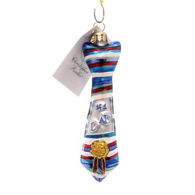 Christopher Radko #1 Dad Ornament Fathers Day Tie  -  Tree Ornaments