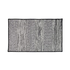 Colonial Mills Havana Textured Braided Doormat, 40" x 60", Black Lace - 1 of 4