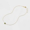 Tiny Tags St. Patrick's Day 14K Gold Ion Plated with Green Enamel Four Leaf Clover Necklace - Gold - 3 of 4